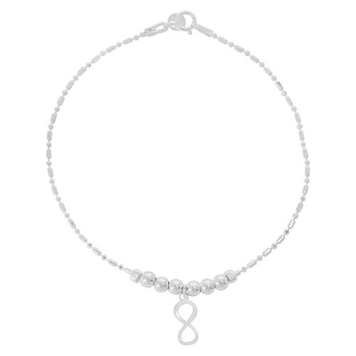 Pulsera 6 Esferas con Infinito Colgante Villalpando