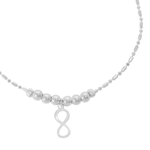 Pulsera 6 Esferas con Infinito Colgante Villalpando