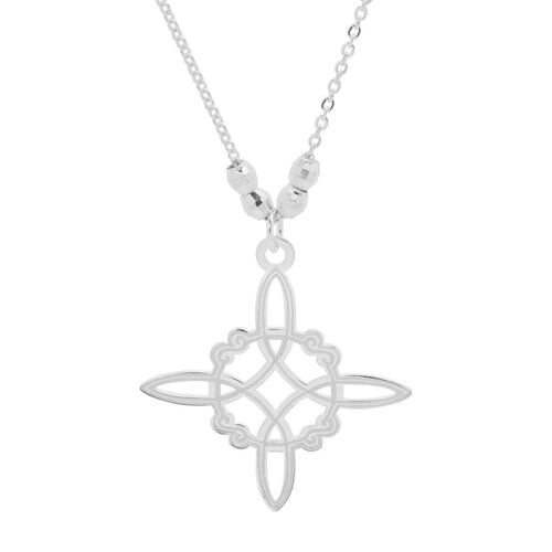 Collar Nudo de Bruja Contorno Espirales Villalpando