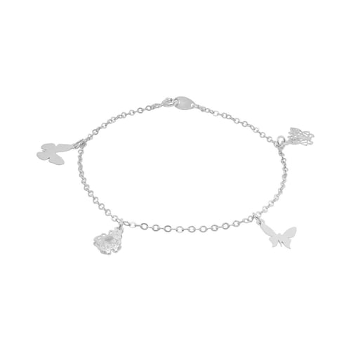 Pulsera Plata .925 Mariposas Villalpando