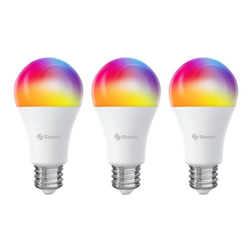 Focos Steren Wifi Paquete 3 Rgb
