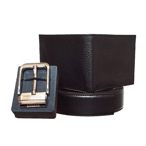 Estuche Billetera/Cinturón en Cuero Regenerado Perry Ellis para Hombre