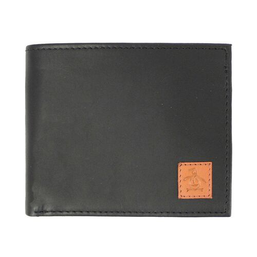 Billetera negra Penguin para hombre
