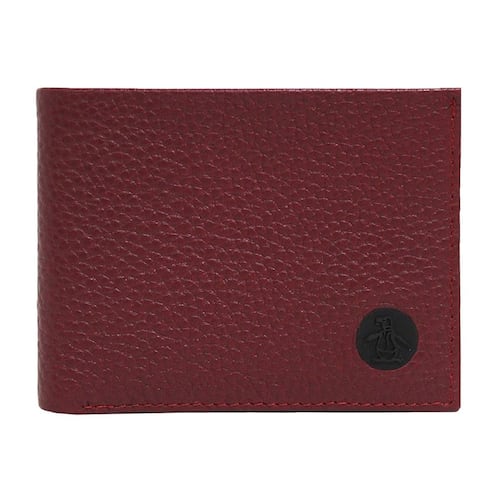 Billetera Original Penguin Bifold Vino para Hombre