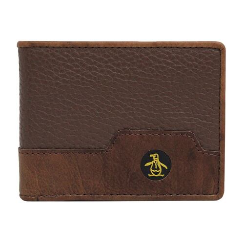 Billetera Original Penguin Bifold Café para Hombre