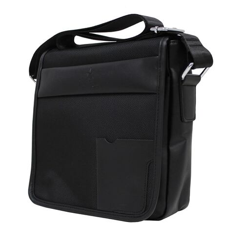 Bandolera Polo Club Diseño Liso Negro para Hombre