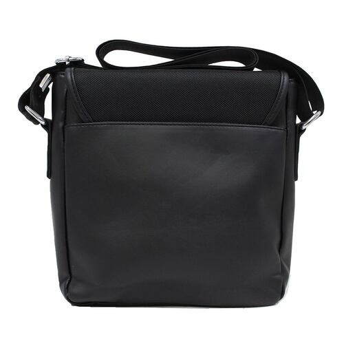 Bandolera Polo Club Diseño Liso Negro para Hombre