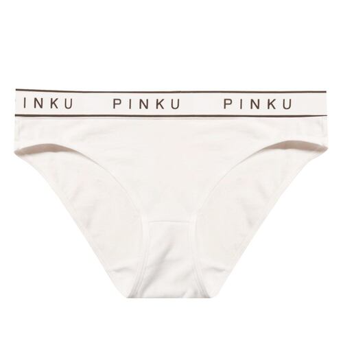 Bikini pinku algodón elástico en cintura modelo APS227 talla grande color blanco
