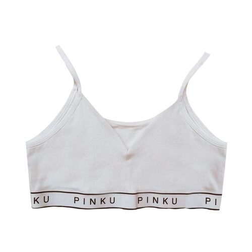 Top pinku algodón doble vista modelo T241 talla mediana color blanco