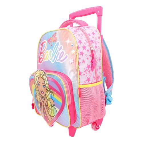 Mochila Rodante Rosa Barbie Keepack