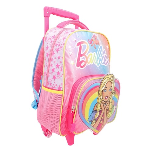 Mochila Rodante Rosa Barbie Keepack