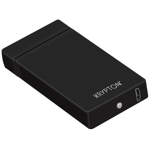 Encendedor Usb Negro Satinado Krypton