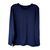 Camiseta cuello redondo afelpado térmico azul marino grande