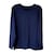 Camiseta cuello redondo afelpado térmico azul marino grande