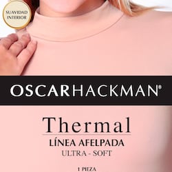 CAMISETA térmica afelpado interior cuello alto manga larga para Niña  Hackman HC-CFCANA