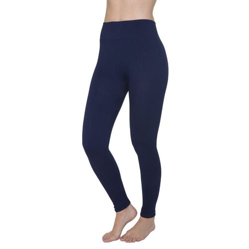 Legging Afelpado Oscar Hackman Raya al Frente OH-RLA01 Azul Marino Dama