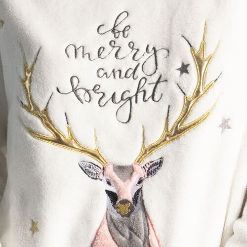 Conjunto Pijama Oscar Hackman Navidad Reno Deer Azul Marino para