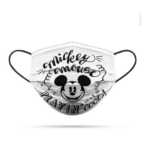 Paquete Cubreboca Bicapa para  ADULTO Reutilizable Disney Mickey Empaque 3 piezas