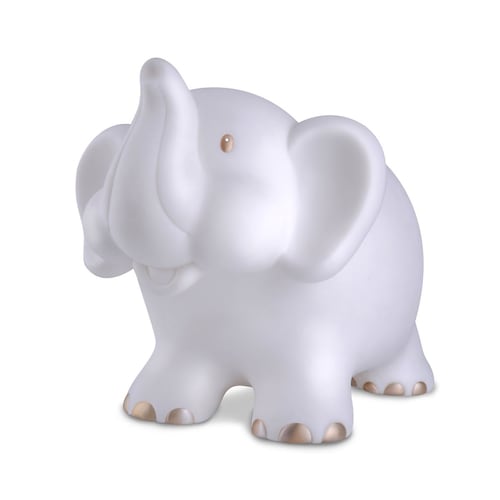 Alcancía de PVC elefante blanco
