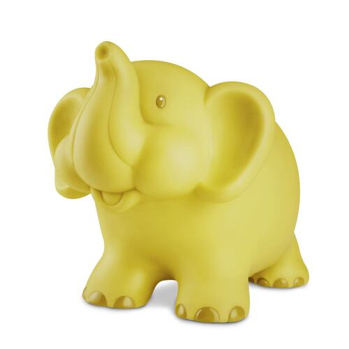 Alcancía de PVC elefante amarillo