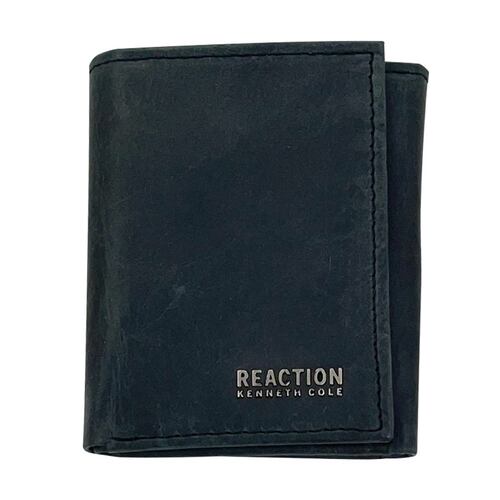 Cartera Kenneth Cole negro trifold para hombre