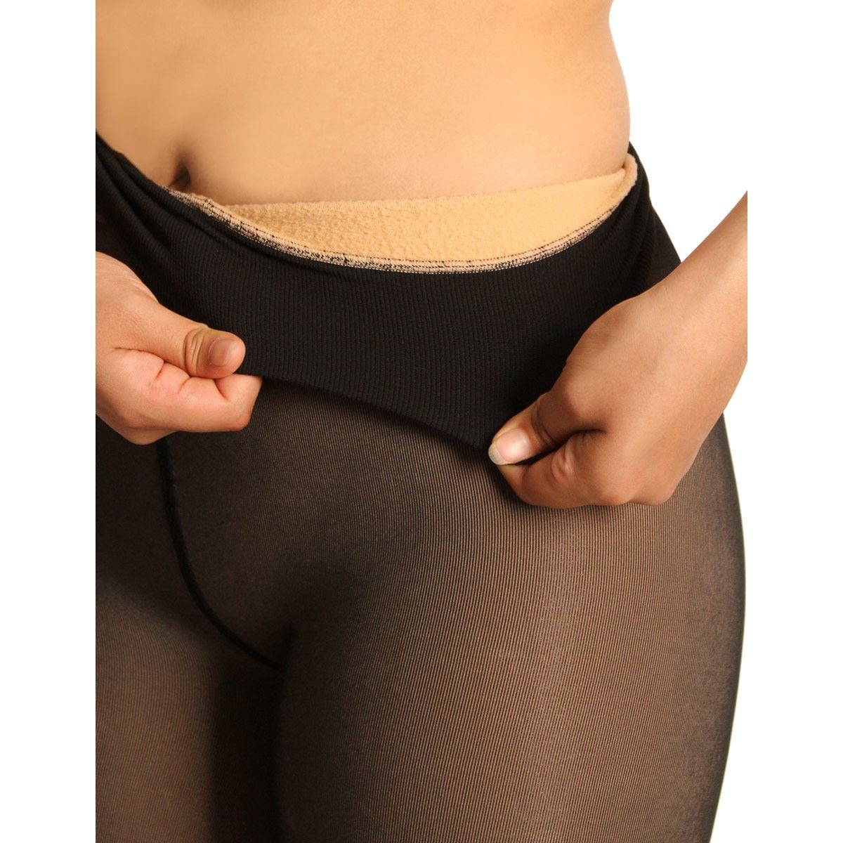 Malla invernal María Intima afelpada efecto piel para mujer