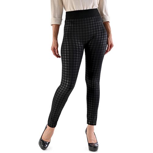 Legging afelpado María Intima diseño pata de gallo para mujer