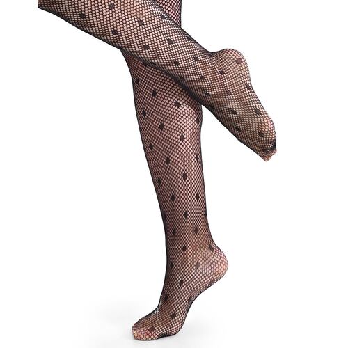 Pantimedia fantasía María Intima diseño red puntos para mujer