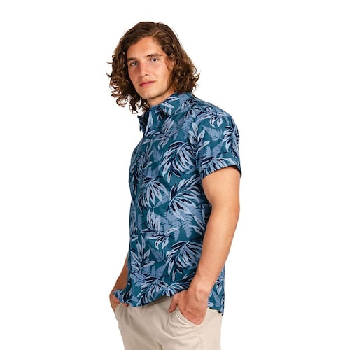 Camisa para playa Aqua Flores MD
