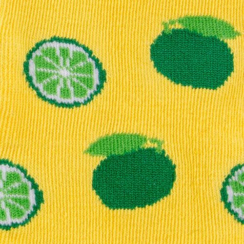 Calcetín Fantasía Limón amarillo Único