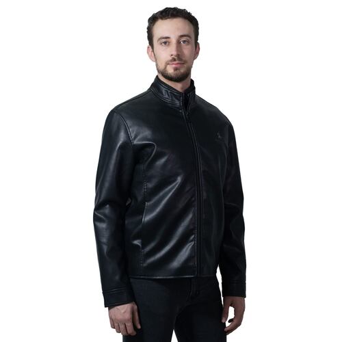 Chamarra Polo Club Color Negro Talla Grande para Hombre