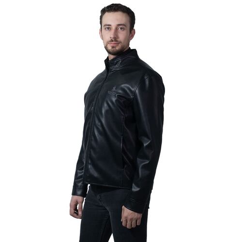 Chamarra Polo Club Color Negro Talla Grande para Hombre
