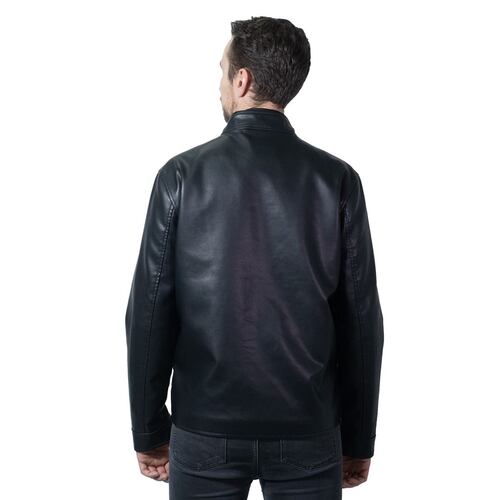 Chamarra Polo Club Color Negro Talla Grande para Hombre