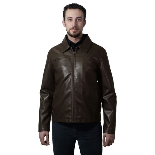 Chamarra Polo Club Color Café Oscuro Talla Grande para Hombre
