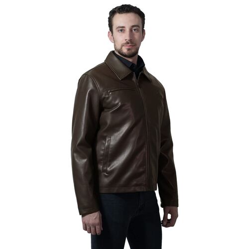 Chamarra Polo Club Color Café Oscuro Talla Grande para Hombre