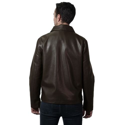 Chamarra Polo Club Color Café Oscuro Talla Grande para Hombre