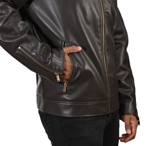 Chamarra Polo Club Color Café Oscuro Talla Mediana para Hombre
