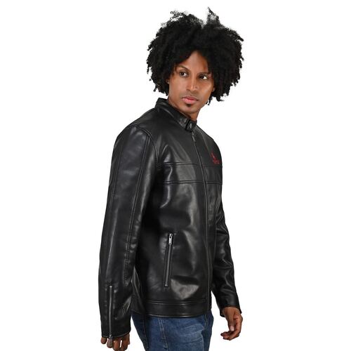 Chamarra Polo Club Color Negro Talla Mediana para Hombre
