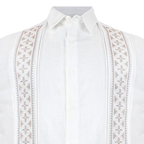 Camisa blanca GCandila manga corta 5729FB talla extra-grande