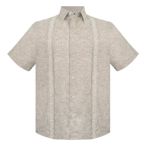 Guayabera GCANDILA Manga Corta Beige M Para Hombre