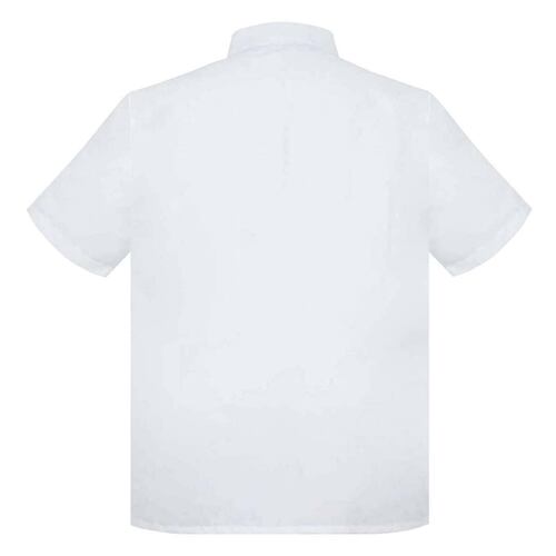 Guayabera Color Manga Corta Color Blanco Talla Chica para Hombre Gcandila