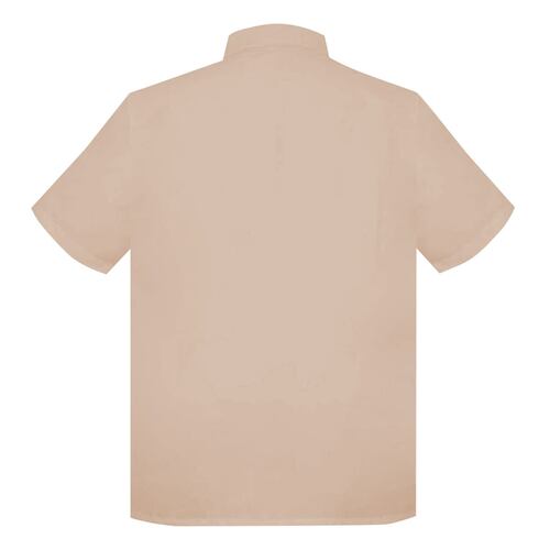 Guayabera Color Manga Corta Color Mandarina Talla Mediana para Hombre Gcandila