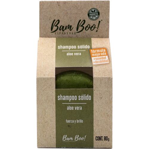 Shampoo Solido Aloe Vera 80 gr Bam Boo! Lifestyle