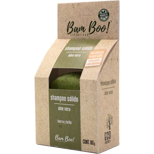 Shampoo Solido Aloe Vera 80 gr Bam Boo! Lifestyle
