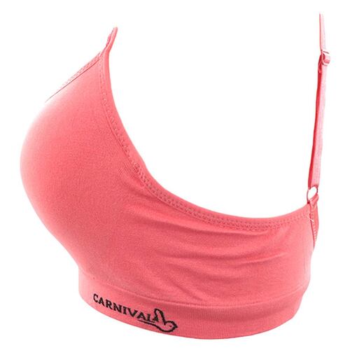 Brassiere Carnival Deportivo con varilla modelo 23780 talla 32B color coral dama