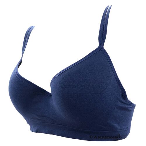 Brassiere Carnival Deportivo con varilla modelo 23780 talla 34B color marino dama