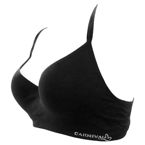 Brassiere Carnival Deportivo con varilla modelo 23780 talla 38B color negro dama