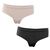 Bikini Carnival corte laser 2 piezas modelo DP73789 talla mediana color beige/negro dama