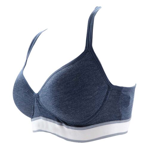 Bra Carnival deportivo con varilla modelo 24172 talla extragrande color azul marino dama