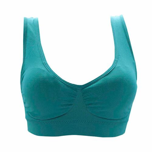Top Carnival deportivo sin costuras modelo 5388 talla 34B color verde dama